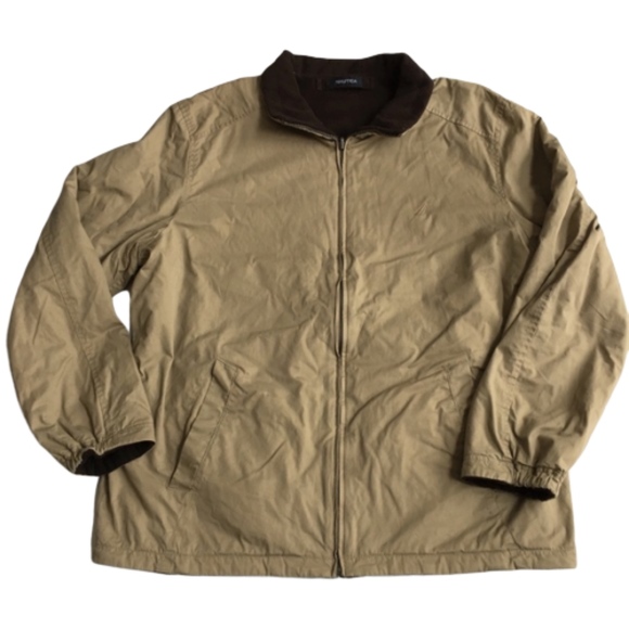 Nautica Other - Nautica Men’s Tan & Brown Fleece Reversible Coat